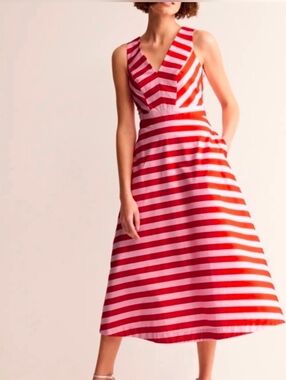 boden alma ottoman midi dress Boden | Dresses | Boden Womens 6 Alma Ottoman Striped Midi Dress With  Pockets